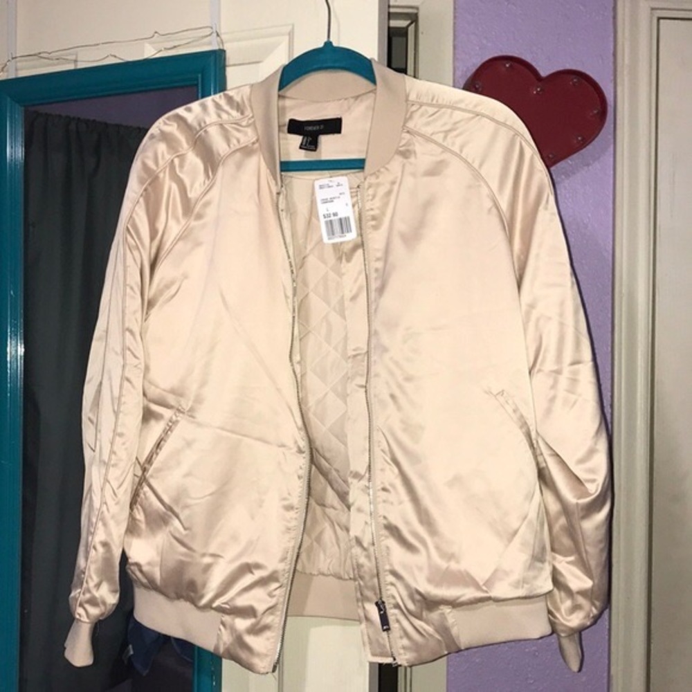 Satin bomber jacket